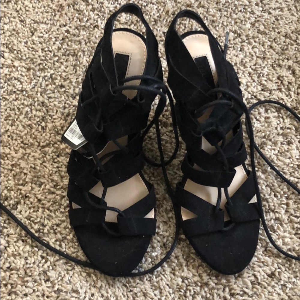 Strappy heels